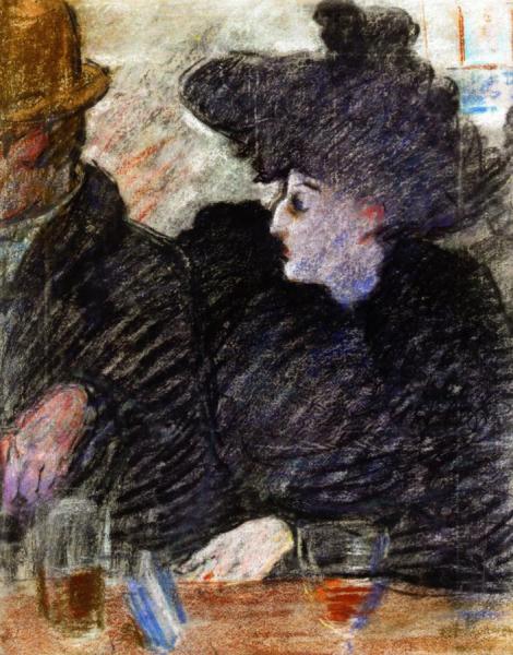 At The Brasserie by Louis Valtat