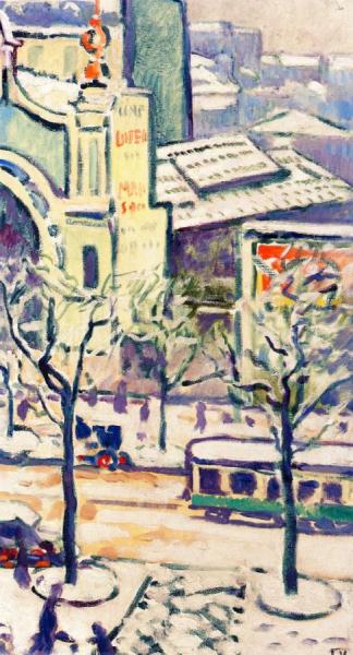 Avenue De Wagram In The Snow by Louis Valtat