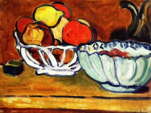 Basket Of Fruits by Louis Valtat