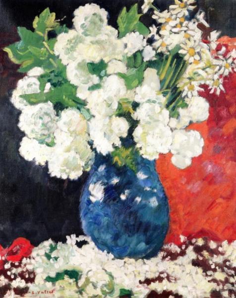 Blue Vase, Snowballs by Louis Valtat