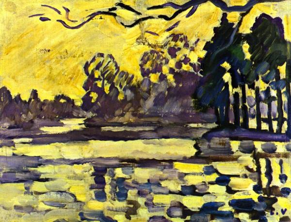 Bois De Boulogne In Winter by Louis Valtat