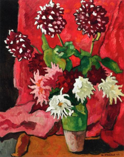 Bouquet Of Dahlias by Louis Valtat
