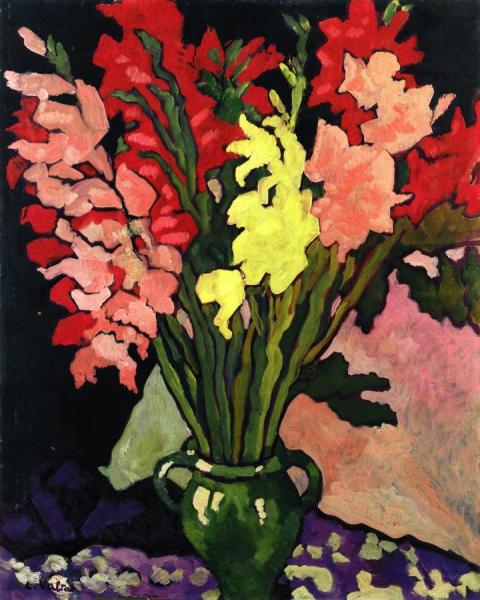 Bouquet Of Gladiolas by Louis Valtat