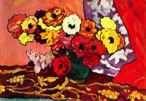 Bouquets Of Anemones by Louis Valtat