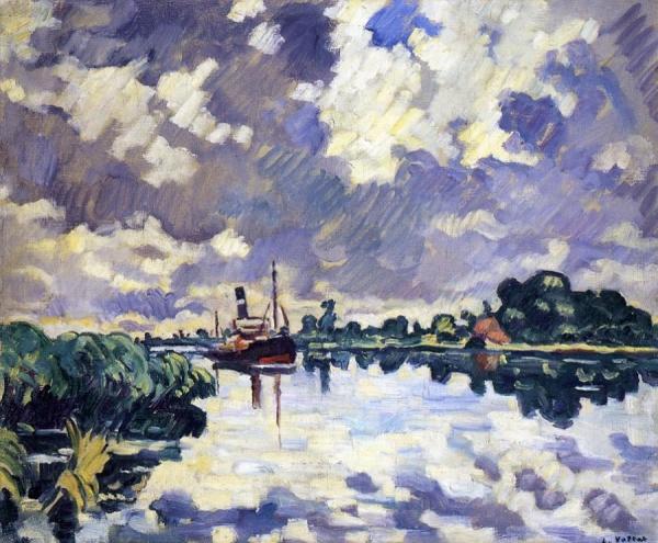 Canal At Ouistreham by Louis Valtat