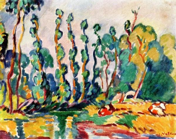Cows And Poplars by Louis Valtat