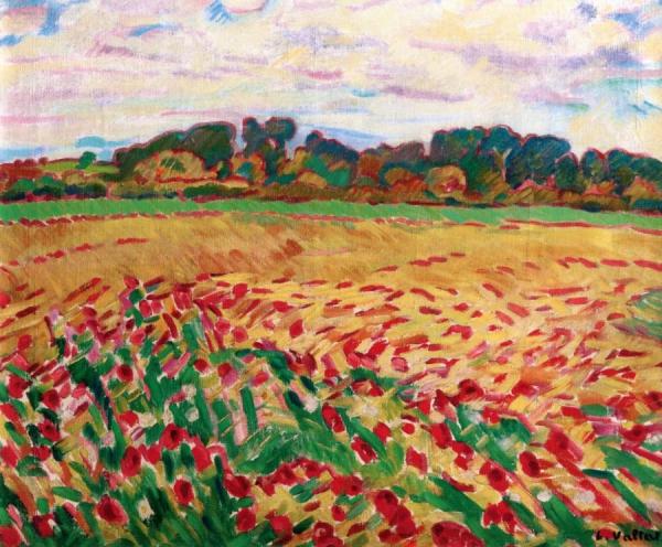 Field Of Poppies In Normandy by Louis Valtat