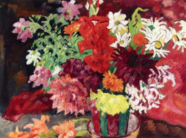 Fleurs D'Été à La Pitiche De Metthey by Louis Valtat