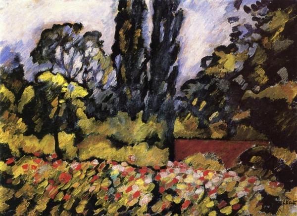 Flower Garden In Choisel by Louis Valtat