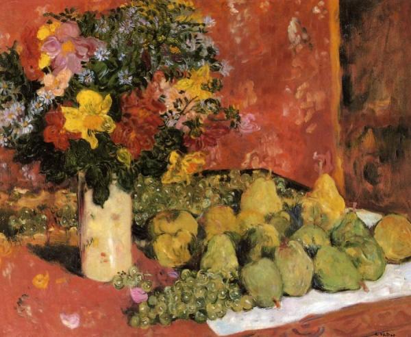 Flowers And Fruit by Louis Valtat