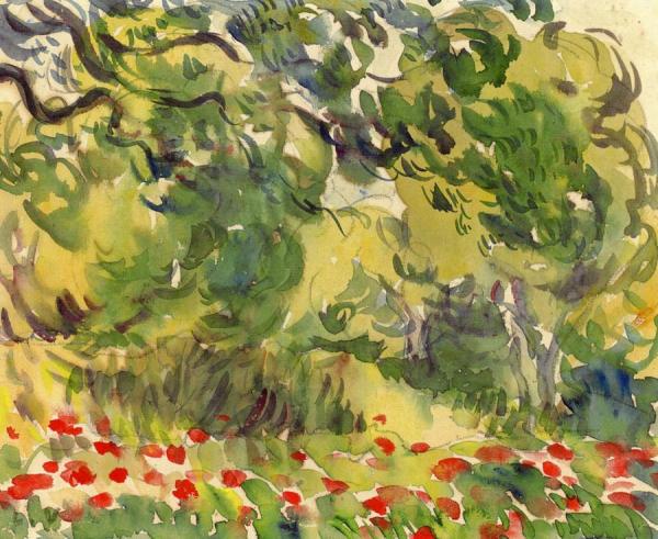 Flowery Undergrowth by Louis Valtat