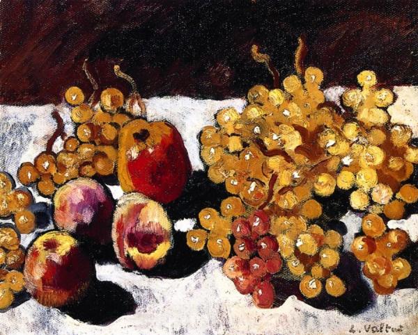 Grapes, Peaches And Apples by Louis Valtat