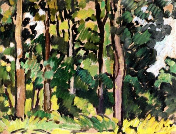 Green Trees At Choisel by Louis Valtat