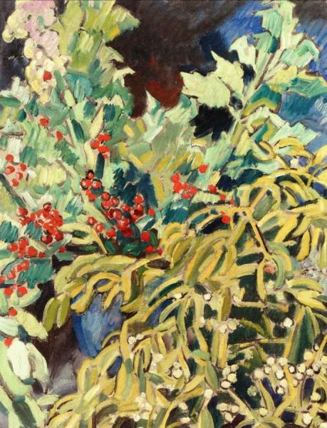 Holly And Mistletoe by Louis Valtat