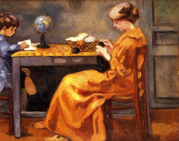 Interior Scene by Louis Valtat