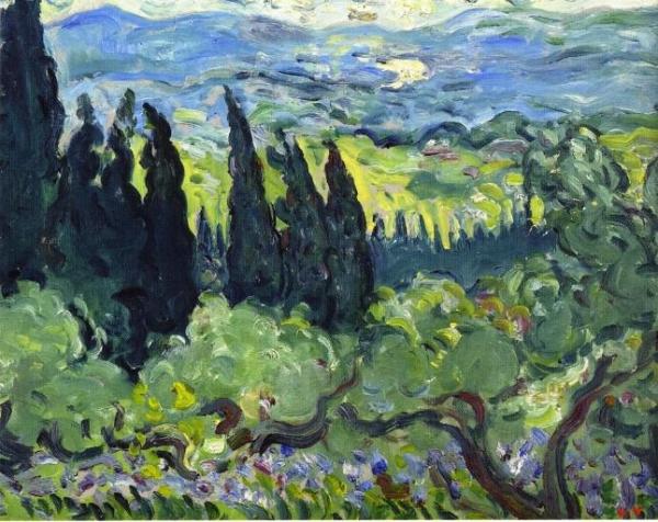 Italian Landscape, Cypresses by Louis Valtat