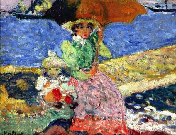 Mother And Child By The Sea by Louis Valtat