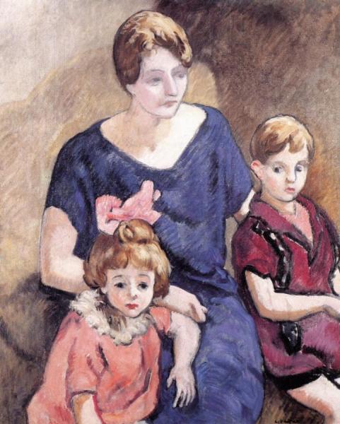 Mother And Her Two Children by Louis Valtat Oil Painting Reproductions