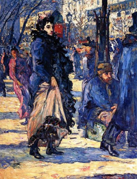 On The Boulevard by Louis Valtat