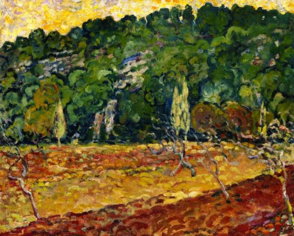 Orchard In Front Of A Hill by Louis Valtat