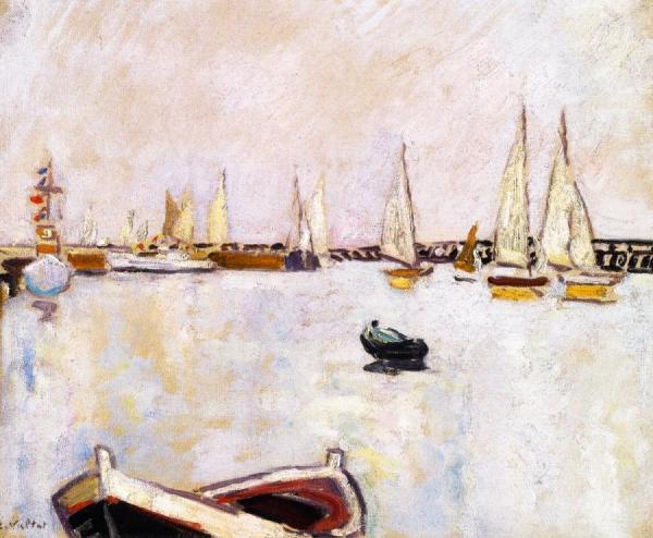 Ouistreham, Le Port by Louis Valtat