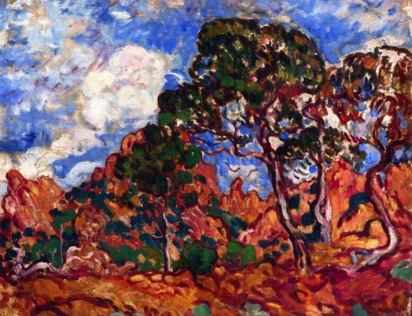 Pines At Antheor by Louis Valtat