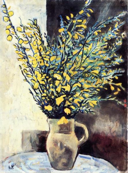 Pitcher Of Flowers by Louis Valtat