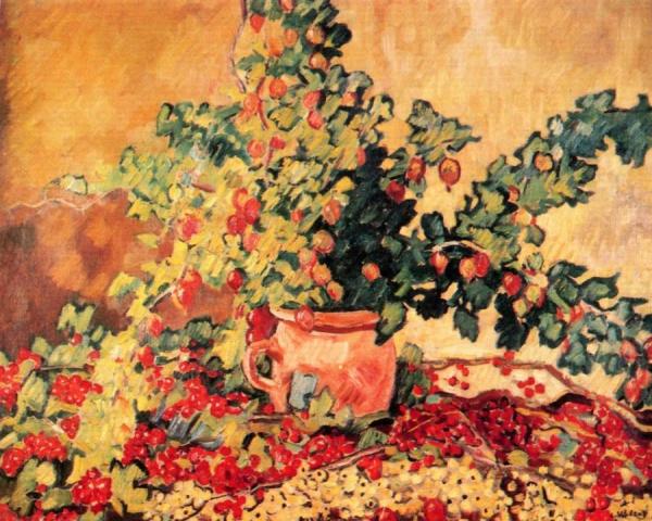 Pitcher, Red And White Currants by Louis Valtat