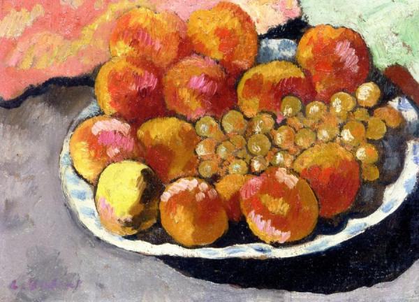 Plate Of Fruit by Louis Valtat