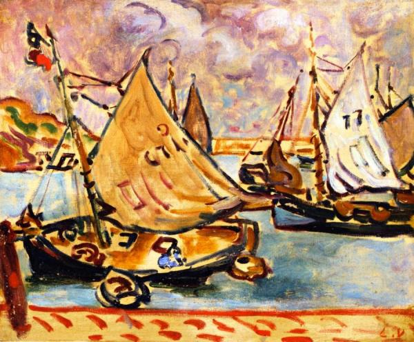 Regatta In The Harbor by Louis Valtat
