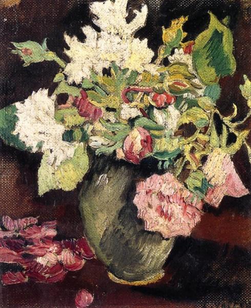 Roses In A Vase by Louis Valtat