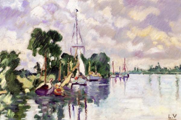 Sailboats At Ouistreham by Louis Valtat