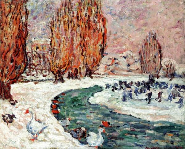 Skaters In Winter by Louis Valtat