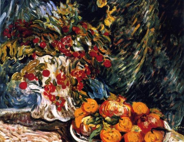 Still Life With Cherries by Louis Valtat