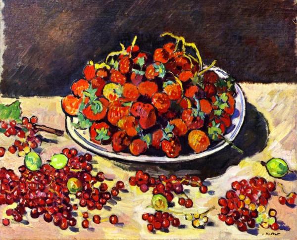 Still Life With Strawberries by Louis Valtat