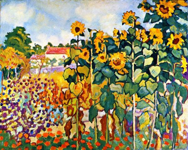 Sunflowers At Choisel by Louis Valtat Oil Painting Reproductions