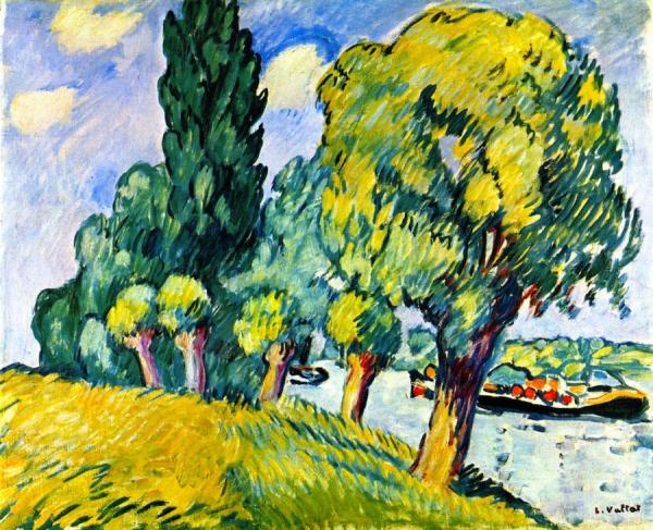 The Barge To Andelys by Louis Valtat