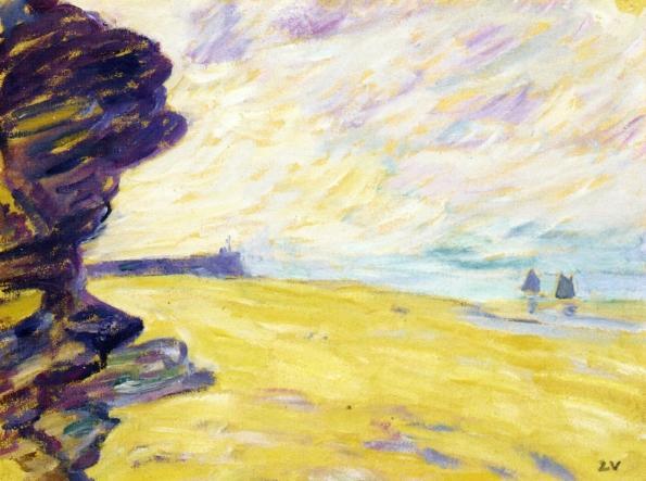The Beach At Anselles by Louis Valtat