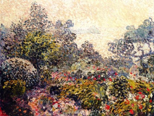 The Garden At Agay At Sunset by Louis Valtat