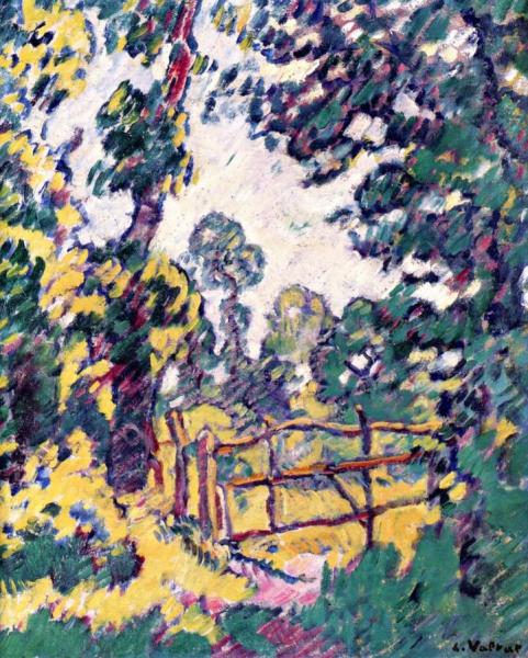 The Meadow Fence In Normandy by Louis Valtat