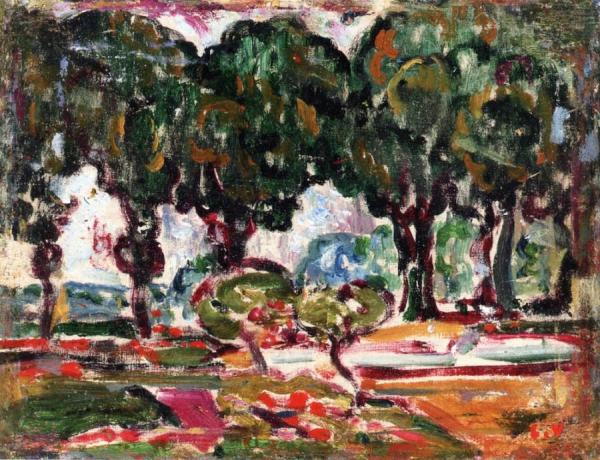 The Park At Versailles by Louis Valtat