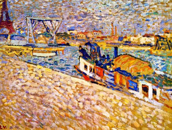 The Seine And The Eiffel Tower by Louis Valtat