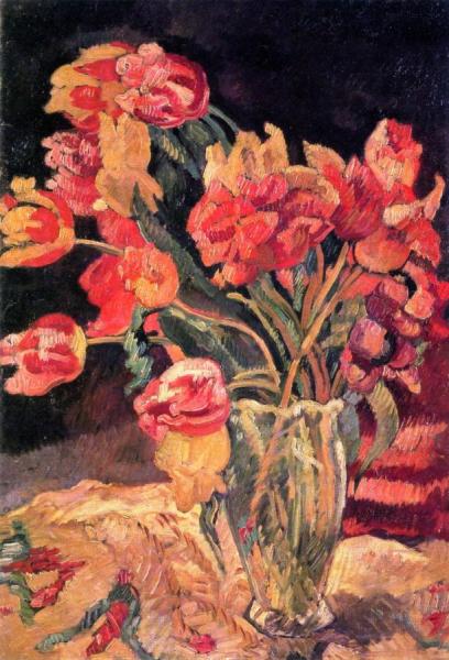 Tulips by Louis Valtat