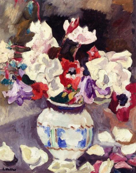 Vase Of Anemones by Louis Valtat