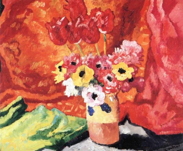 Vase Of Flowers by Louis Valtat