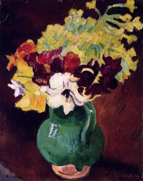Vase Of Flowers by Louis Valtat