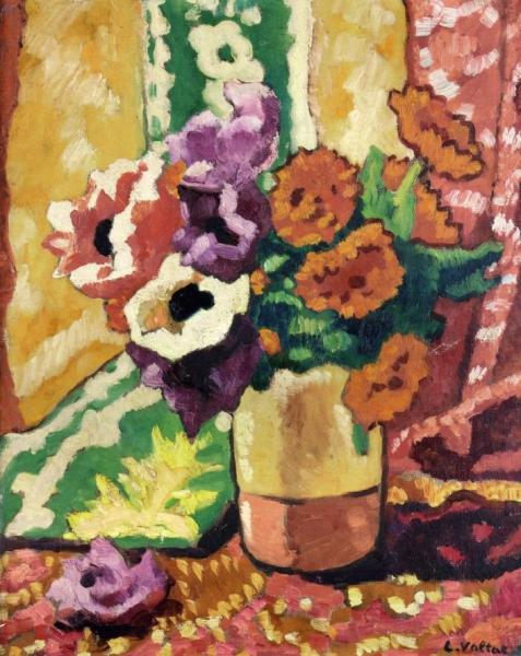 Vase Of Flowers by Louis Valtat