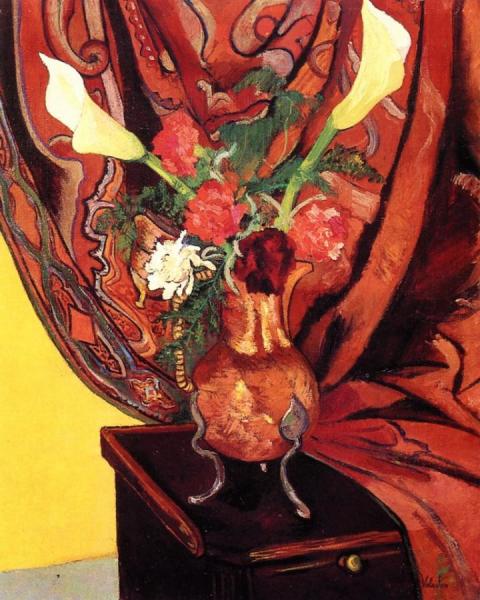 Vase Of Flowers by Louis Valtat