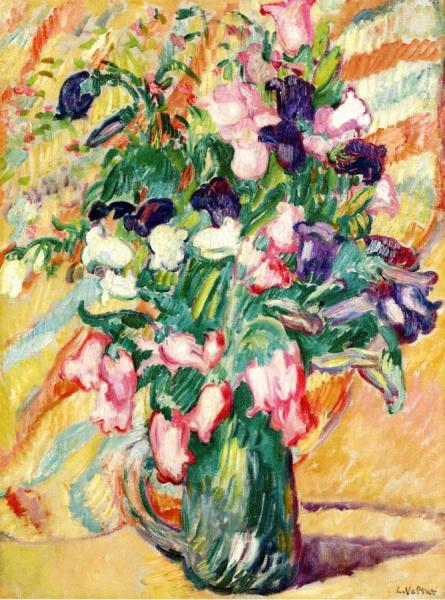 Vase Of Flowers by Louis Valtat