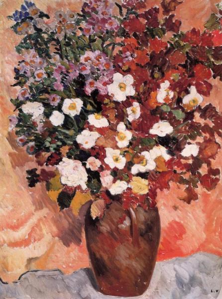 Vase Of Flowers by Louis Valtat